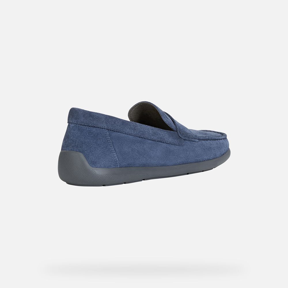 Geox Erkek Loafers Mavi - Devan - BGH-631427